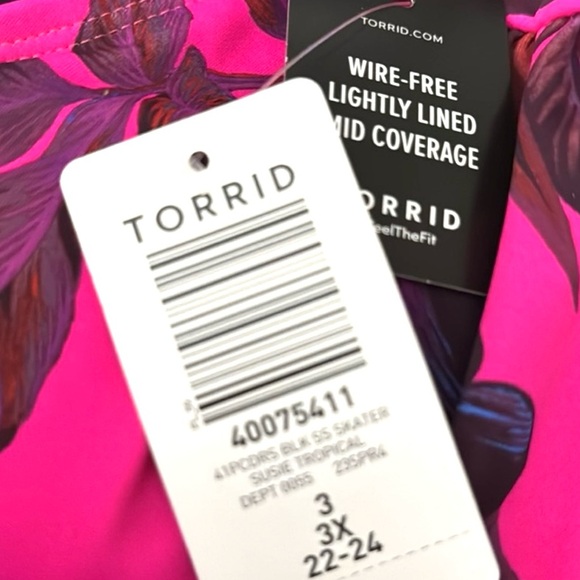 Torrid Floral Women's Swim Dress - Picture 7 of 11